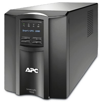 Schneider Electric APC Smart-UPS, Tower, 8x IEC C13 outlets, SmartConnect Port+SmartSlot, AVR, LCD, SMT1000IC, 1000 VA, 700 W, 230 V
