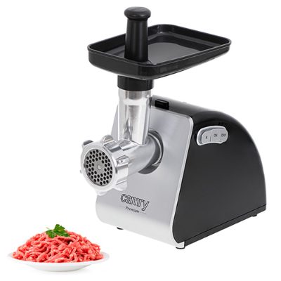 Meat mincer, CR 4812, Silver/Black, 1600 W, Number of speeds 2, Throughput (kg/min) 2, Gullet; 3 strainers; Kebble tip; Pusher; Tray