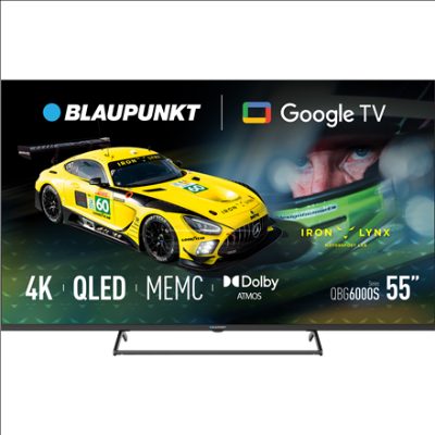 Blaupunkt QLED TV, 55QBG6000S, 55, Smart TV, Google TV, Black