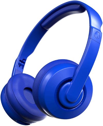Wireless Headphones, Cassette, Wireless/Wired, On-Ear, Microphone, Blue, Wireless