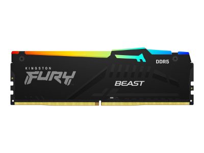 Kingston KF564C32BBEA-32 32GB 6400MT/s DDR5 CL32 DIMM FURY Beast Black RGB EXPO, Kingston