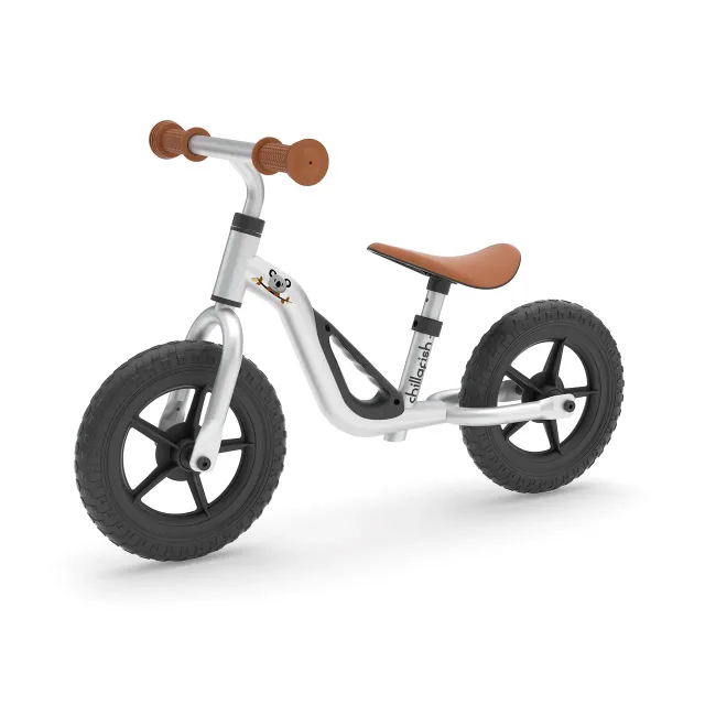 Chillafish Charlie 10" līdzsvara velosipēds, sudraba, no 1,5 līdz 4 gadiem