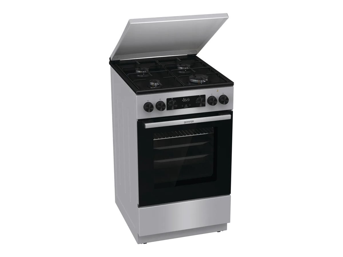 Gorenje GK5C42SJ, Cooker, Hob type Gas, Oven type Electric, Grey, Width 50 cm, Grilling, Depth 59.4 cm, 62 L