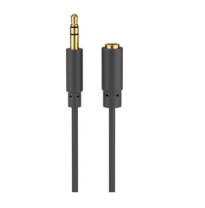 Headphone and audio AUX extension cable; 3.5 mm; 3-pin; slim, 97122