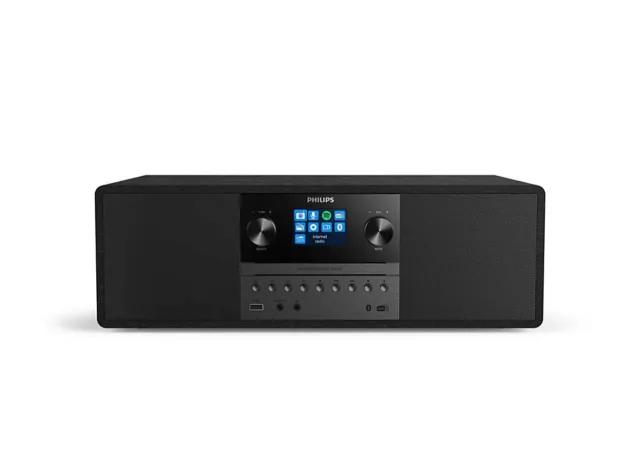 PHILIPS Mikro mūzikas sistēma ar Bluetooth, Interneta radio, DAB+, melna