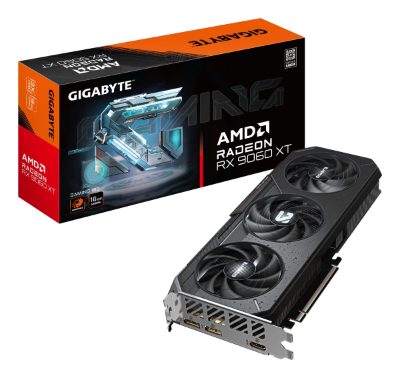 Gigabyte Radeon RX 9060 XT GAMING 16G, AMD, 16 GB, Radeon RX 9060 XT, GDDR6, HDMI ports quantity 1, PCI-E 5.0