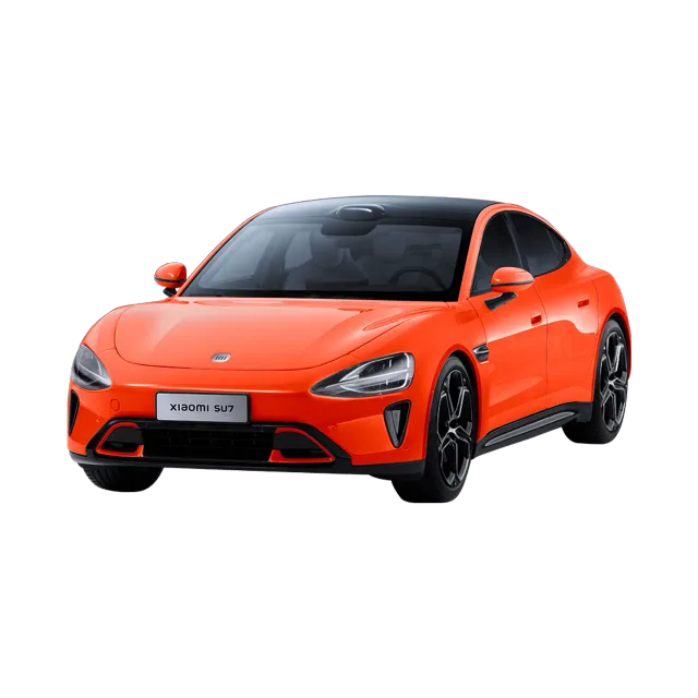 Xiaomi SU7 1:18 Die-cast Model Car | Lava Orange | Zinc alloy, ABS, SAN and PVC