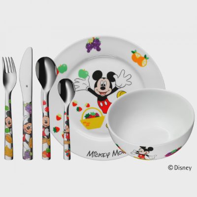 WMF bērnu galda piederumu komplekts, Mickey Mouse, 6 gab