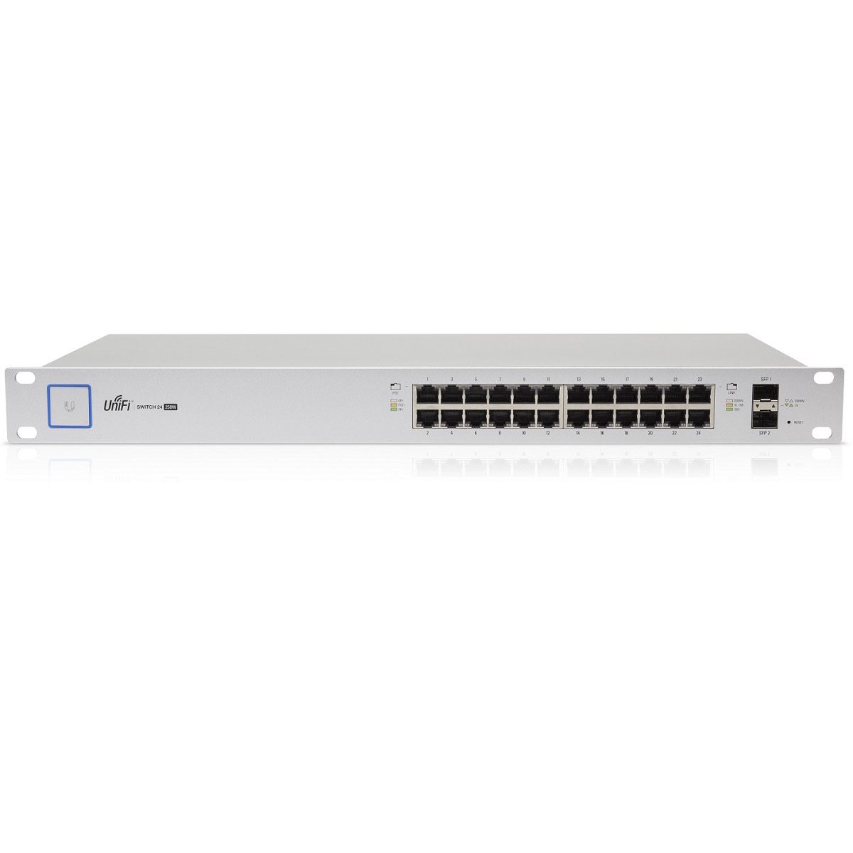 16Port Gigabit Switch with PoE and SFP, USW-16-POE, Managed L2, Rack-mountable/Desktop