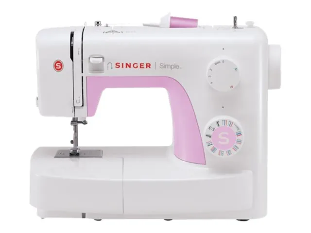 Singer | SIMPLE 3223 | Number of stitches 23 | Number of buttonholes 1 | White/Pink