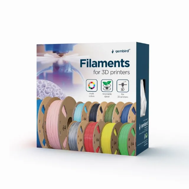 Gembird Plastic filament for cleaning 3D printer nozzle, 1.75 mm 100gr. | 3DP-CLN1.75-01
