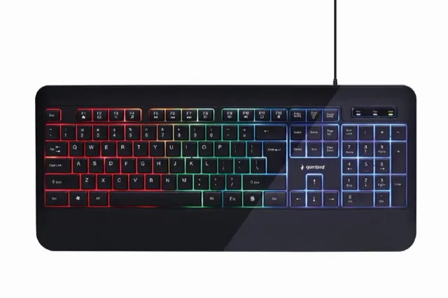 Gembird | Multimedia Keyboard | KB-UML-03 | Multimedia | Wired | US | Black