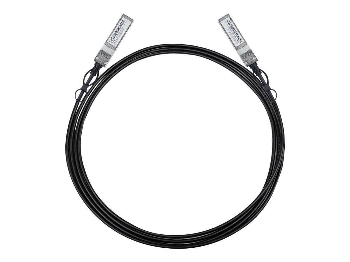 10G SFP+ Direct Attach Cable, TL-SM5220-3M, SFP+, 10000 Mbit/s, Maximum transfer distance 3 m, 0–70 ℃