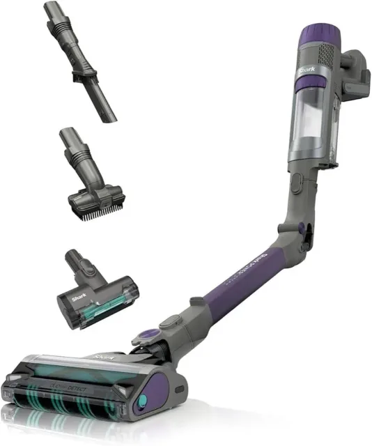 Shark PowerDetect Cordless Pet, bezvadu putekļu sūcējs, 380W, pelēka/lillā