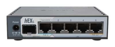 hEX S (2025), 10/100/1000 Mbit/s, Ethernet LAN (RJ-45) ports 5, Mesh Support No, MU-MiMO No, No mobile broadband