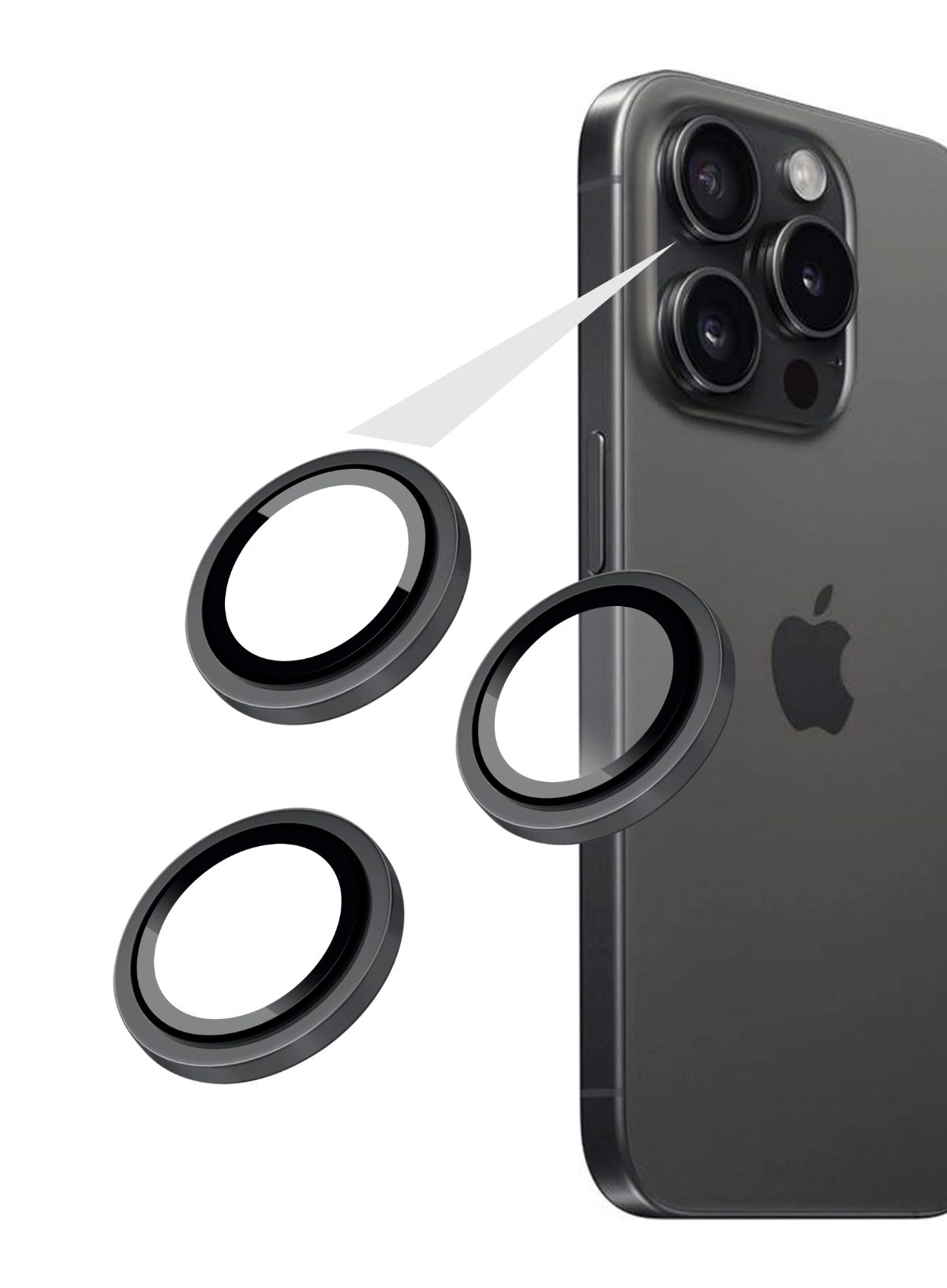 Fixed Camera Glass, Samsung, Galaxy S26 Ultra, Tempered Glass, Black