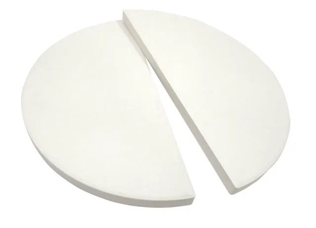 TunaBone | Half moon pizza stone for Kamado classic 26 inch grill