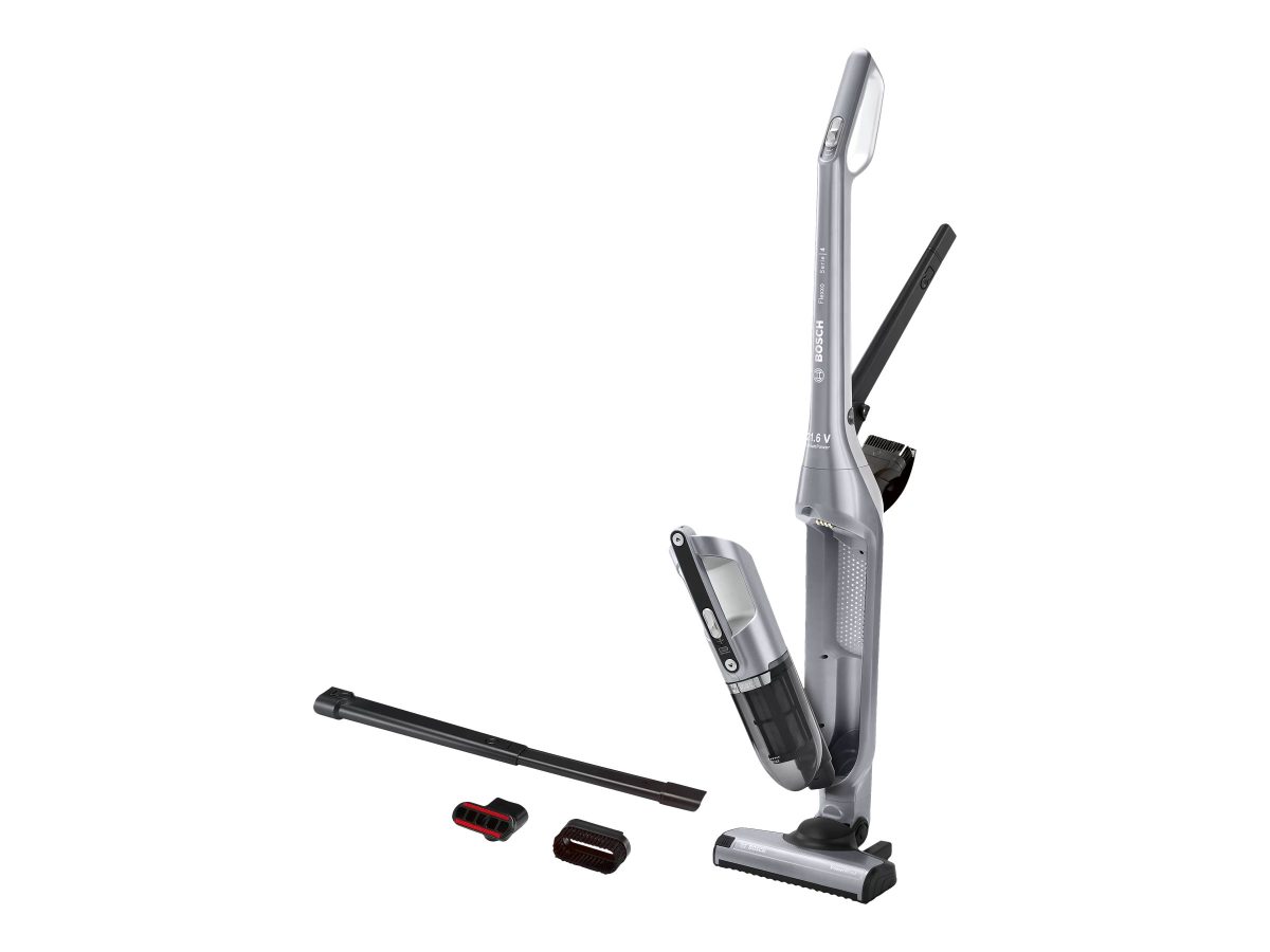 Bosch Vacuum Cleaner, BCH3P210 Series 4, Cordless operating, Handstick, 21.6 V, Operating time (max) 50 min, Silver, Warranty 24 month(s)