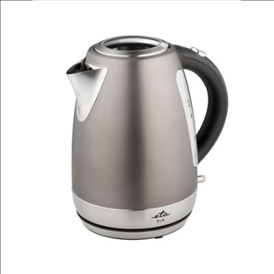 Kettle, ELA ETA859890040, Standard, 2100 W, 1.7 L, Stainless steel, 360° rotational base, Grey