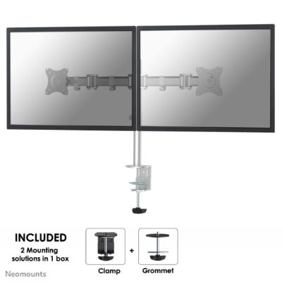 MONITOR ACC DESK MOUNT 10-27"/NM-D135DSILVER NEOMOUNTS