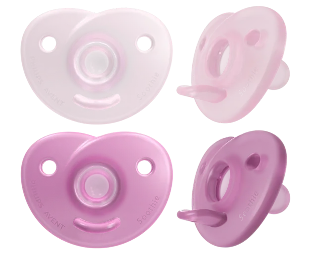 Philips Avent Soothie silikona māneklītis ar silikona vairogu, 0-6M, 2 gab.