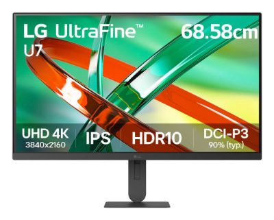 LCD Monitor, LG, 27 ", 3840 x 2160 pixels, 4K Ultra HD, Native aspect ratio 16:9, LCD, Flat, 27U710B-B
