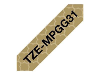 TZe-MPGG31, Black On Gold Pattern, TZe