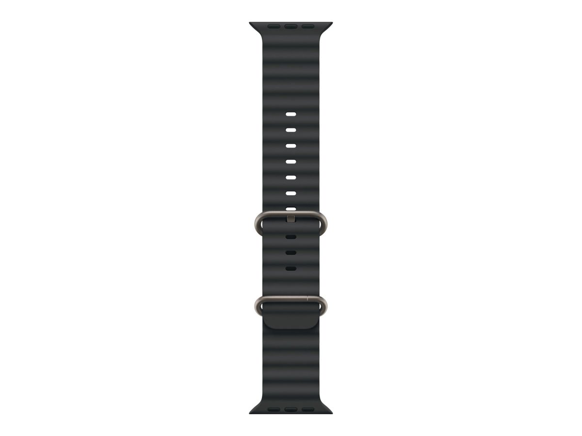 49mm Black Ocean Band - Natural Titanium Finish