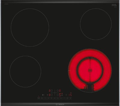 Hob, PKF675FP2E Series 6, Vitroceramic, Number of burners/cooking zones 4, DirectSelect, Timer, Black