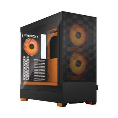 Pop Air RGB, Side window, Orange Core TG Clear Tint, ATX, mATX, Mini ITX, ATX