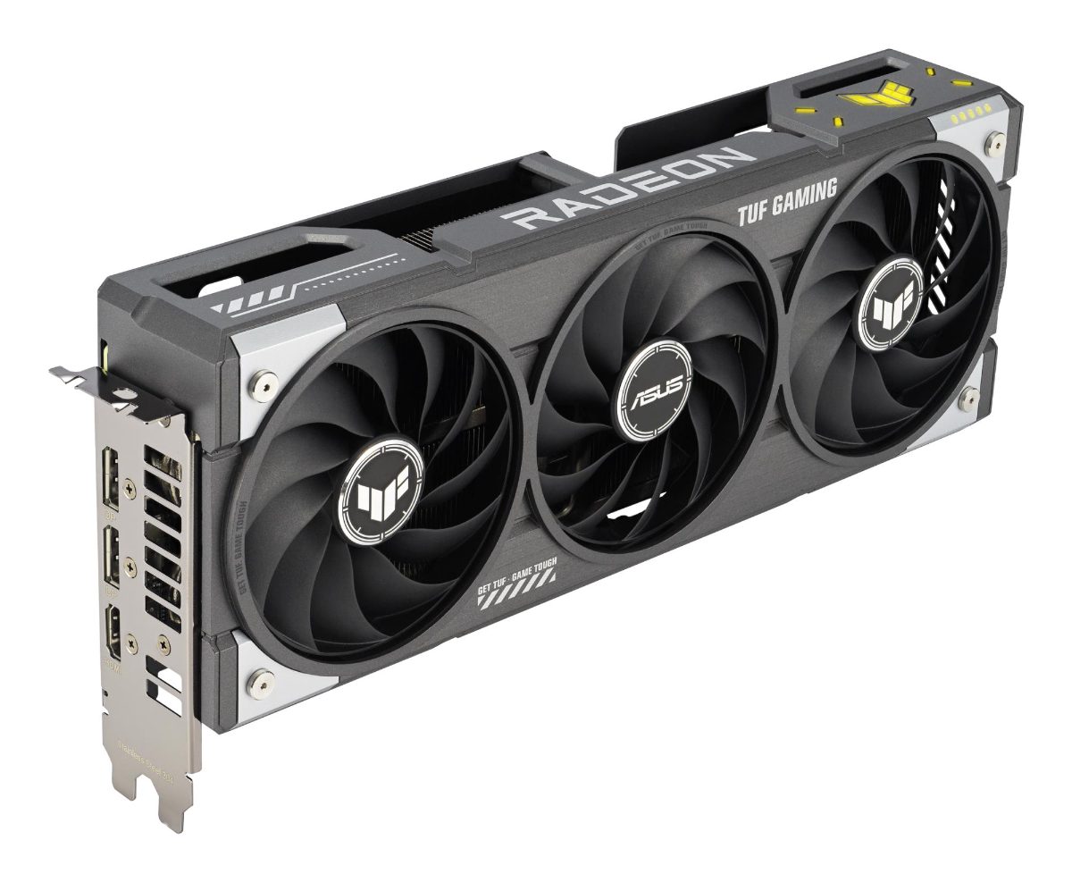 Graphics Card, ASUS, AMD Radeon RX 9060 XT, 16 GB, GDDR6, 128 bit, PCIE 5.0 16x, Triple slot Fansink, 1xHDMI, 2xDisplayPort, TUF-RX9060XT-O16G-GAMING