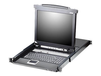 16-Port PS/2-USB VGA 17" LCD KVM Switch with Daisy-Chain Port and USB Peripheral Support, CL5716M