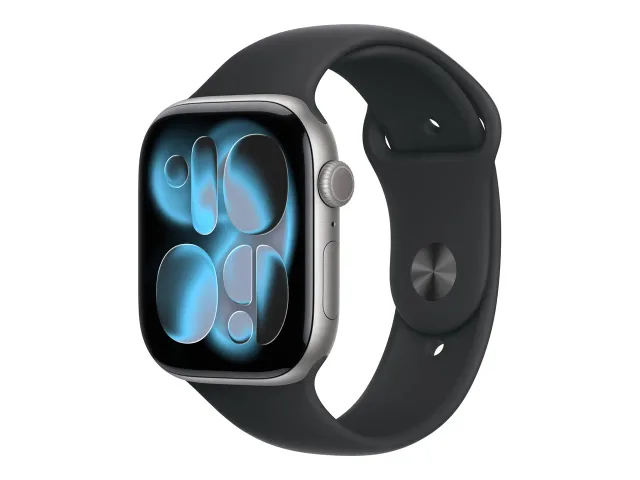 Apple Watch Series 11 GPS + Cellular 46mm Space Grey Aluminium Case with Black Sport Band - S/M | Apple