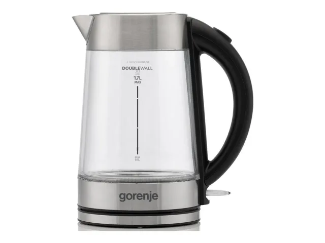 Gorenje Kettle | K17GDWII | 2200 W | Electric | 1.7 L | 360° rotational base | Stainless steel/Glass | Stainless steel/Transparent