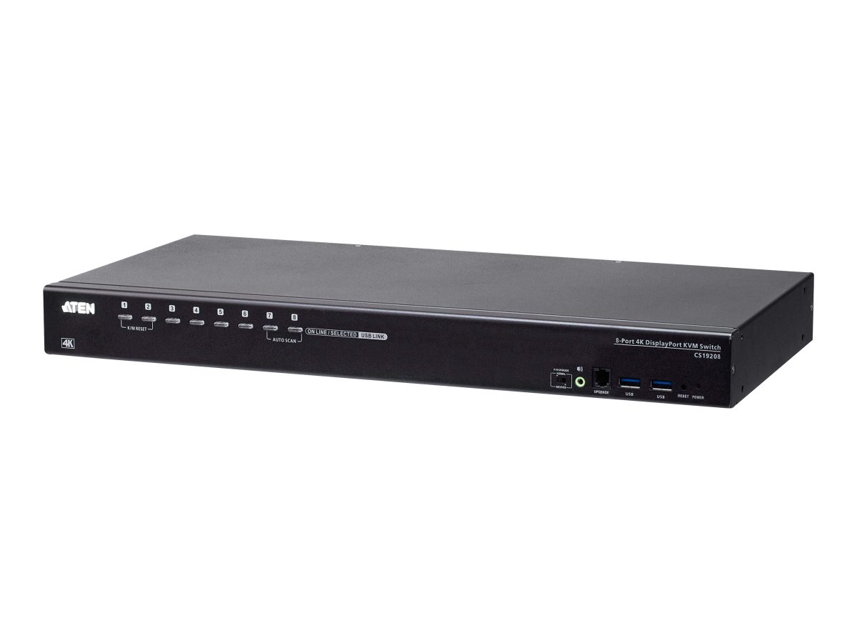 8-Port USB 3.0 4K DisplayPort KVM Switch, CS19208