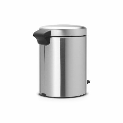 BRABANTIA atkritumu tvertne ar pedāli NewIcon, 5L, Matt Steel Fingerprint Proof