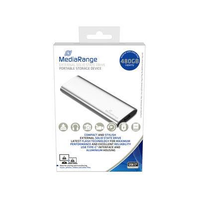 External SSD, MEDIARANGE, Read speed 450 MB/s, Write speed 420 MB/s, Form factor M.2, NVMe Yes, 480 GB, MR1102