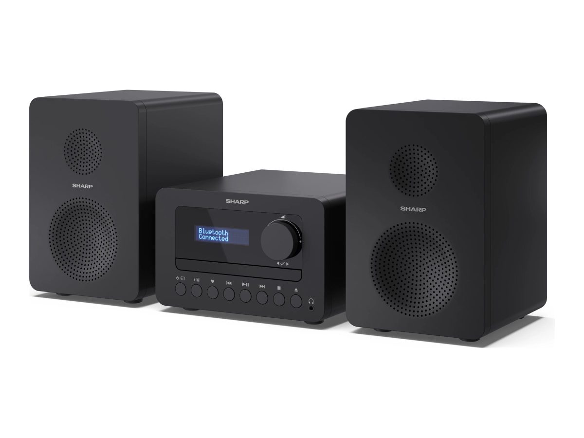 Sharp TOKYO FM Hi-Fi Micro System, XL-B514(BK), AUX in, Bluetooth, CD player, FM radio