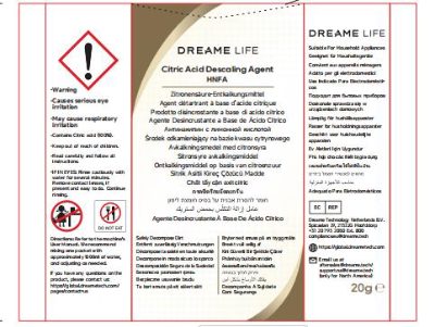 VACUUM ACC CITRIC ACID DESCAL./AGENT HNFA DREAME