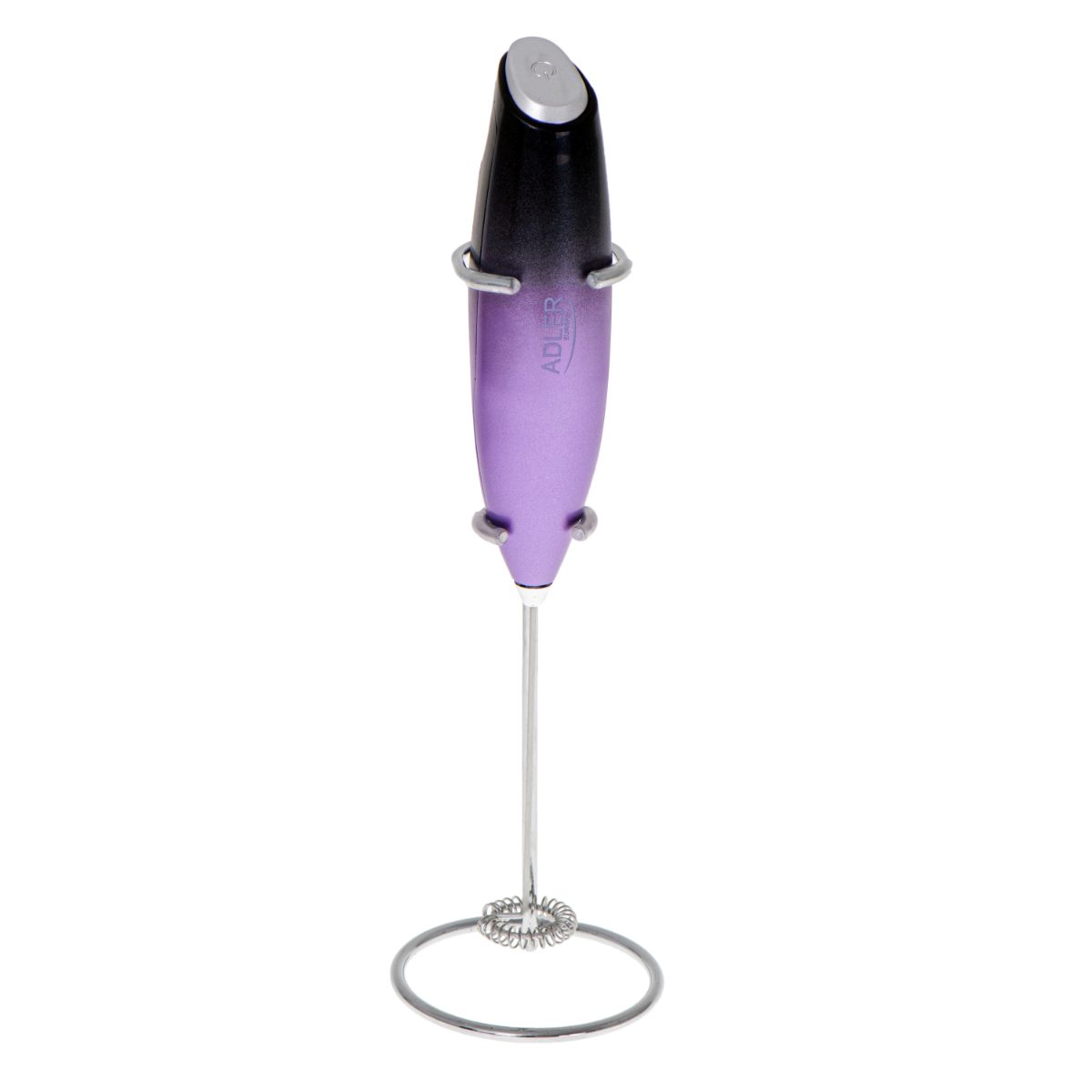 Milk frother with a stand, AD 4499, Milk frother, Black/Purple
