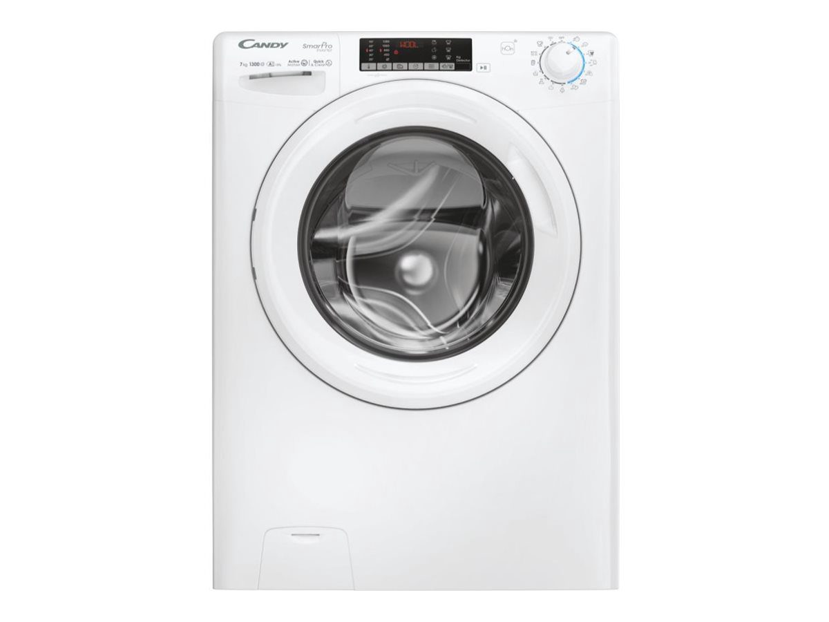 Washing machine, CO4 374TWM6/1-S, Energy efficiency class A, Front loading, Washing capacity 7 kg, 1300 RPM, Depth 45.4 cm, Width 60 cm, Display, 4-digit, Direct drive, Wi-Fi, White