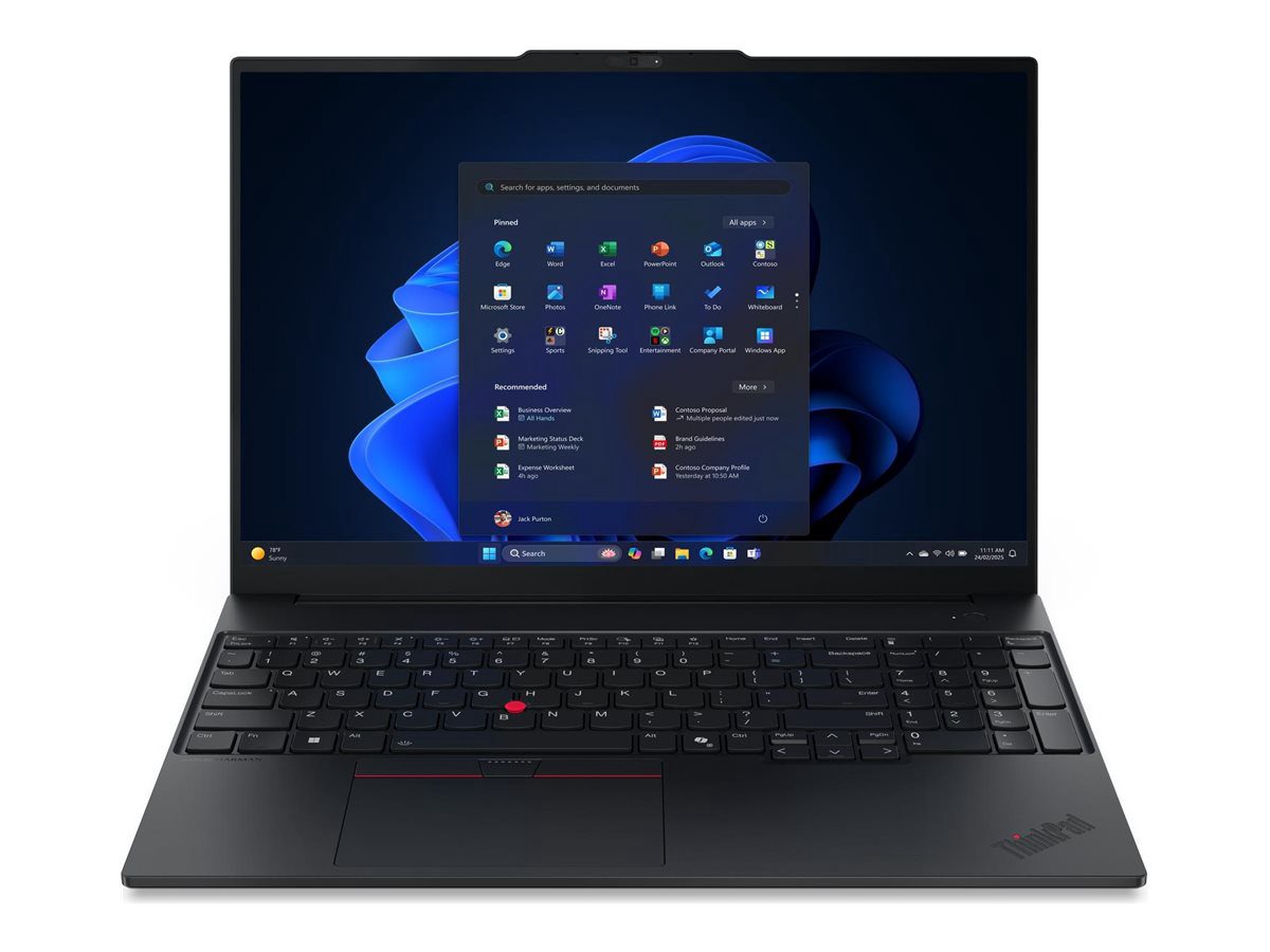 Lenovo ThinkPad E16 G3 AMD, Black, 16 ", IPS, WUXGA, 1920 x 1200 pixels, Anti-glare, AMD Ryzen 5, 230, 16 GB, SO-DIMM DDR5, Solid-state drive capacity 512 GB, AMD Radeon 760M Graphics, Windows 11 Pro, 802.11ax, Bluetooth version 5.3, Keyboard language Nordic, Keyboard backlit, Warranty 36 month(s), Battery warranty 12 month(s)