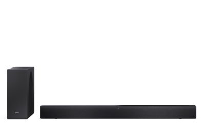 Sharp 2.1 Dolby Atmos/DTS Virtual:X Soundbar with Slim Wireless Subwoofer, HT-SBW310, 330 W, Bluetooth, Wireless connection, Black