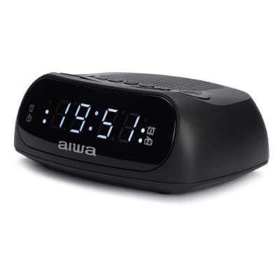 AIWA radio pulkstenis, melns