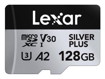 Lexar SILVER PLUS, 128 GB, microSDXC, Flash memory class 10