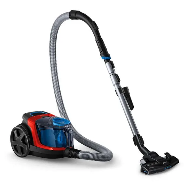 PHILIPS PowerPro Compact bezmaisa putekļsūcējs, 900 W (sarkans)
