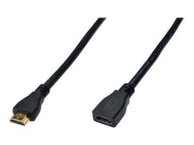 HDMI High Speed extension cable, AK-330201-050-S, Type A M/F HDMI Female (type A), HDMI Male (type A)