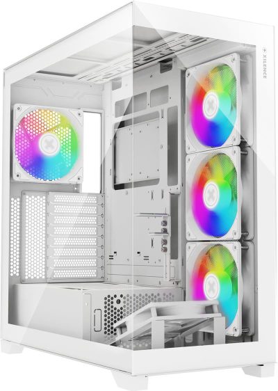 Case, XILENCE, ATX/micro ATX/Mini-ITX, White, Midi Tower, PC, X818.W.ARGB