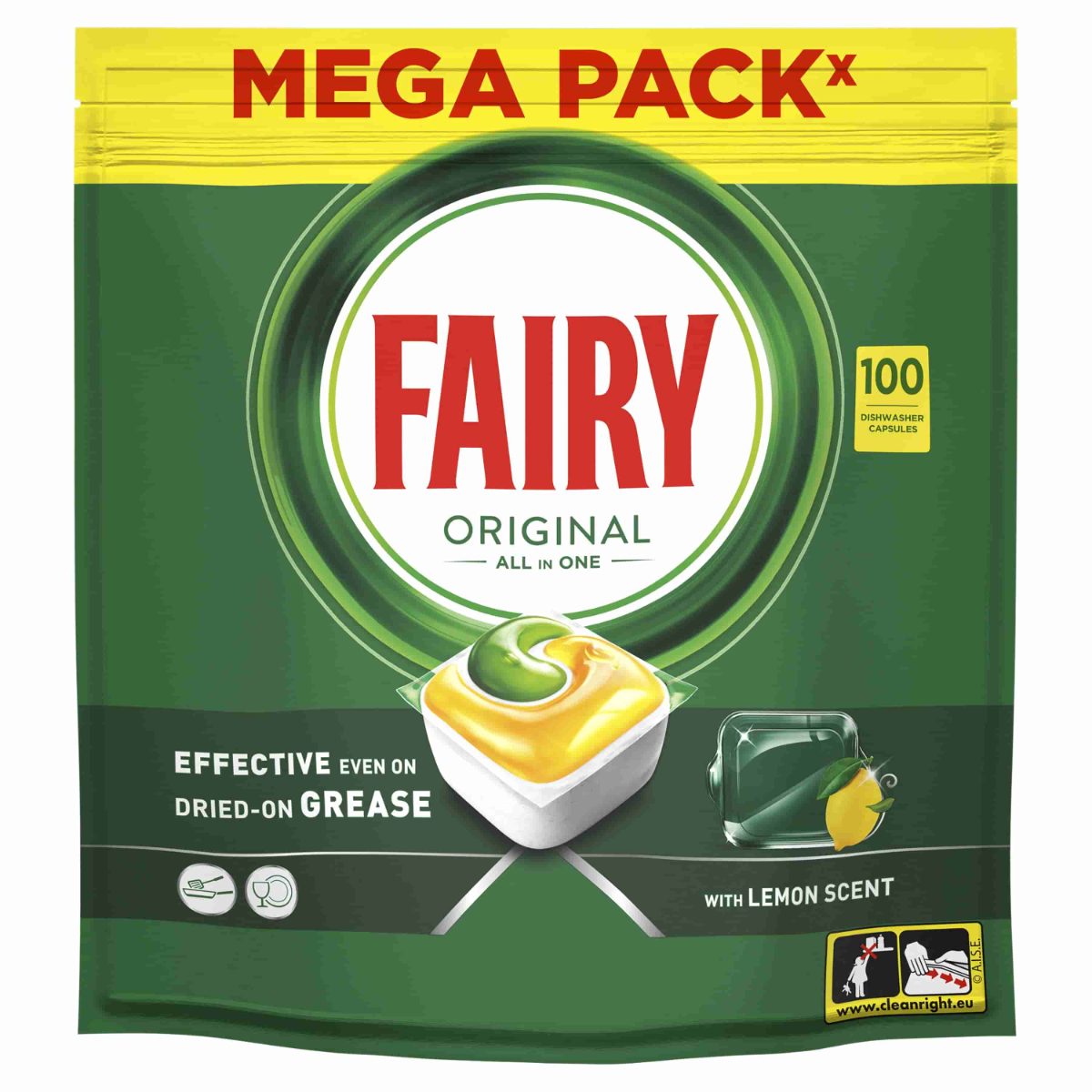 FAIRY Original trauku mazgāšanas kapsulas, 100 gab.