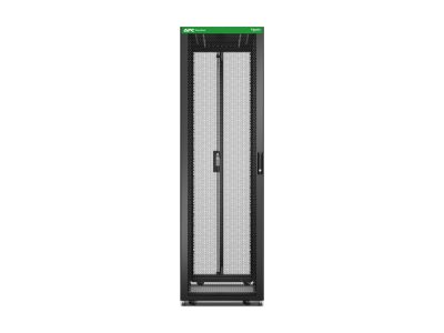 APC Easy Rack 600mm/48U/1200mm , with Roof, castors, feet and 4 Brackets, No Side panels, black, Schneider Electric